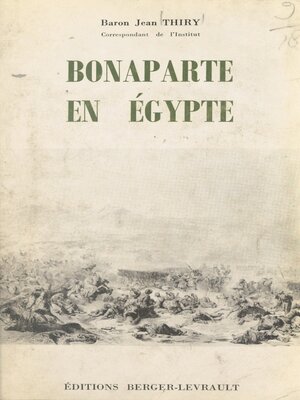 cover image of Bonaparte en Égypte